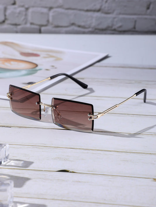 Square Rimless Fashion Glasses