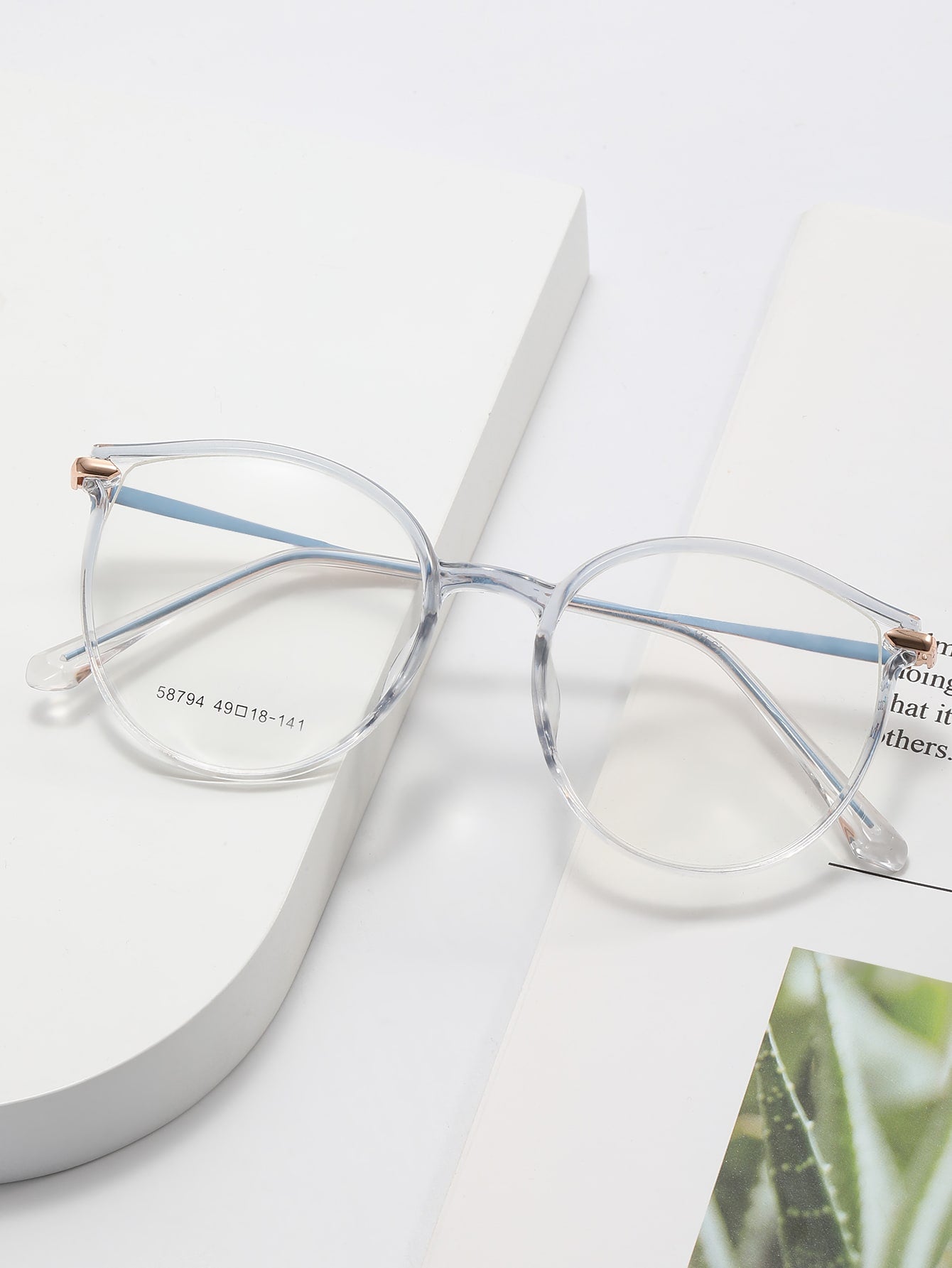 Geometric Frame Anti Blue Light Eyeglasses