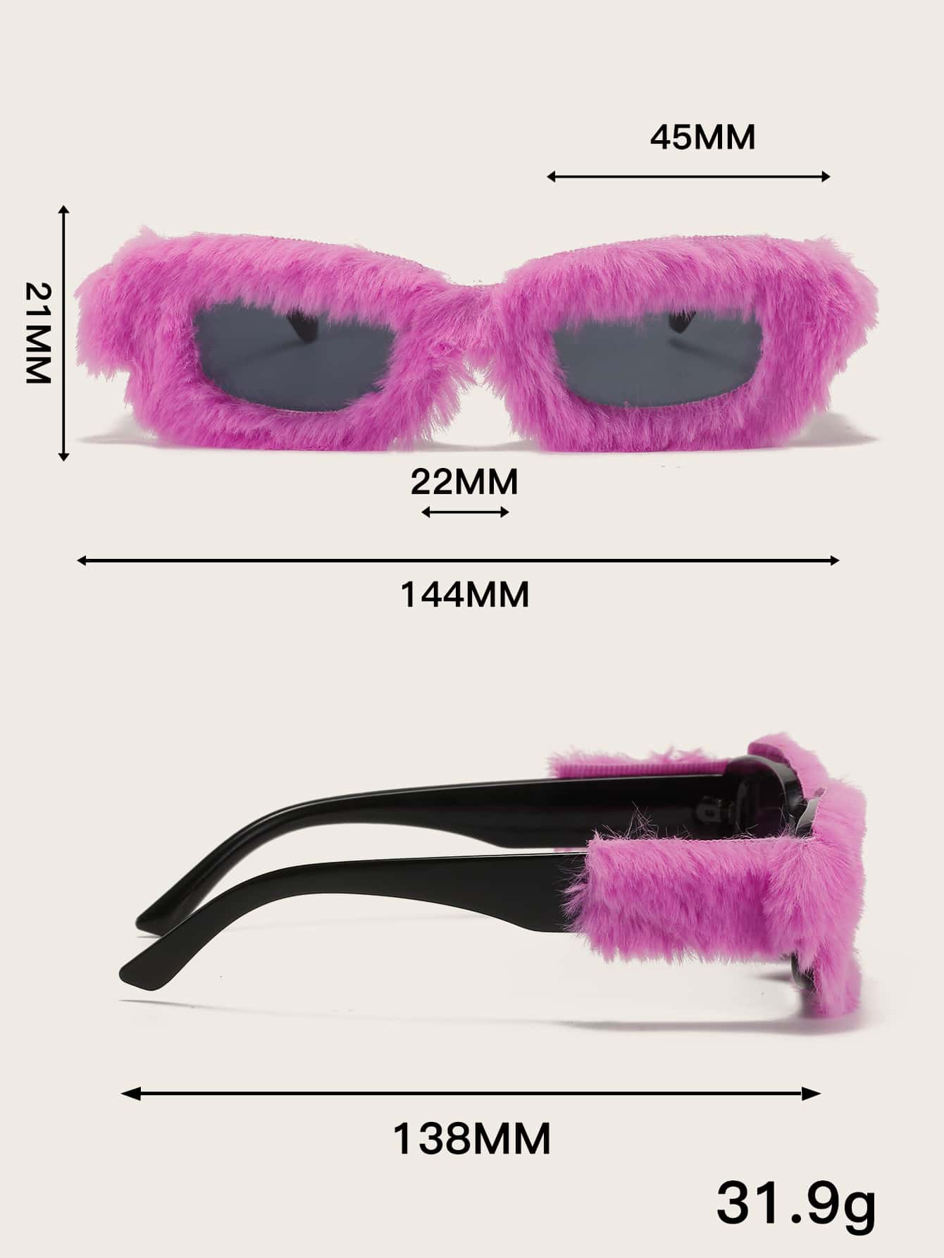 Fuzzy Fashion Glasses